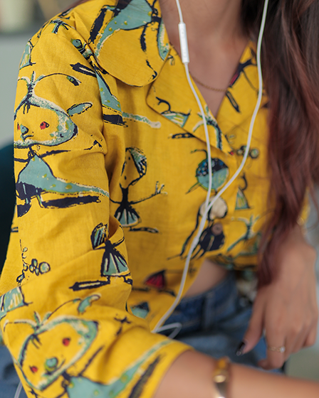 Notch Collar Shirt