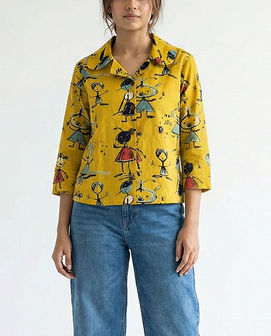 Notch Collar Shirt