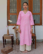 Motif Long Kurta