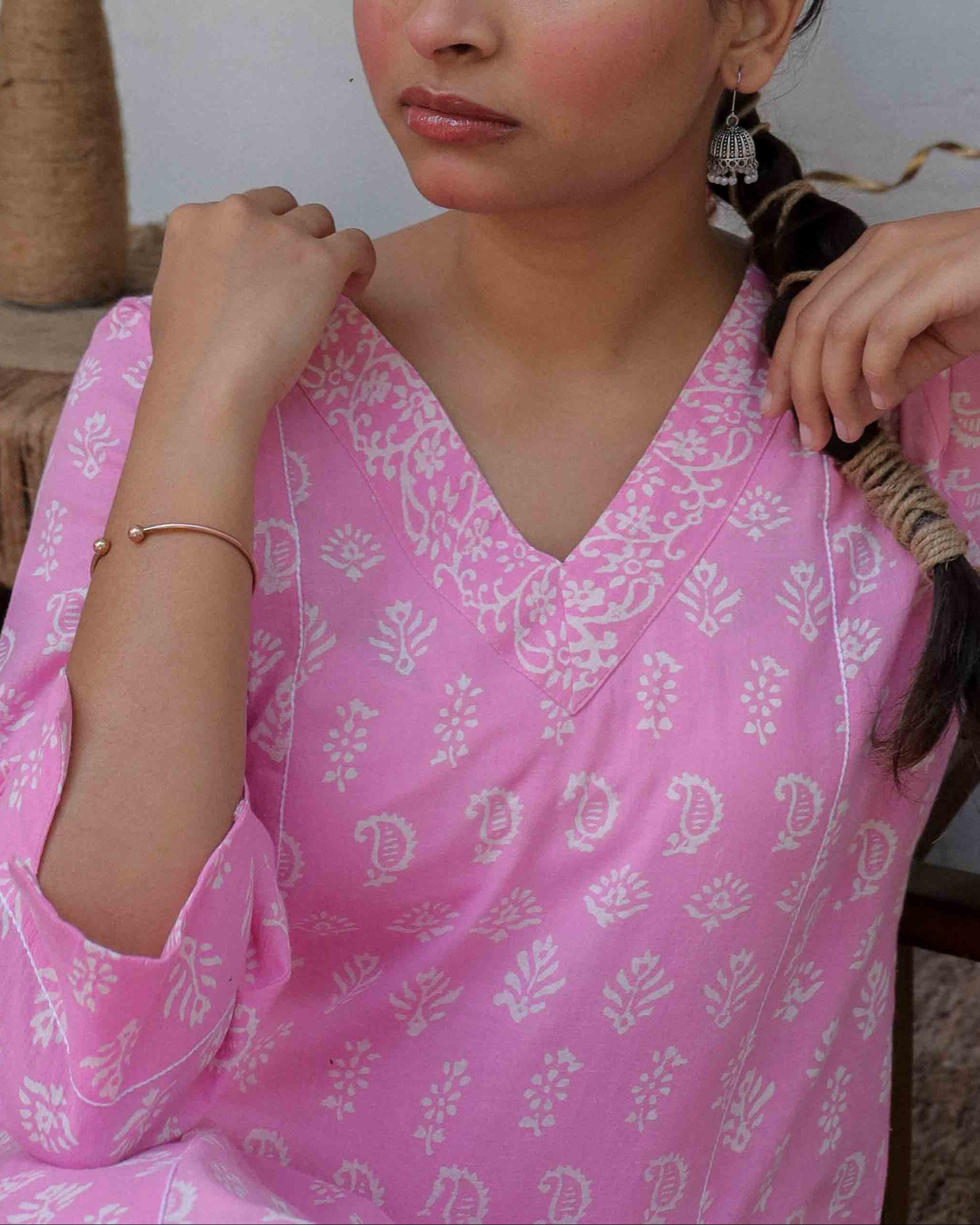 Motif Long Kurta