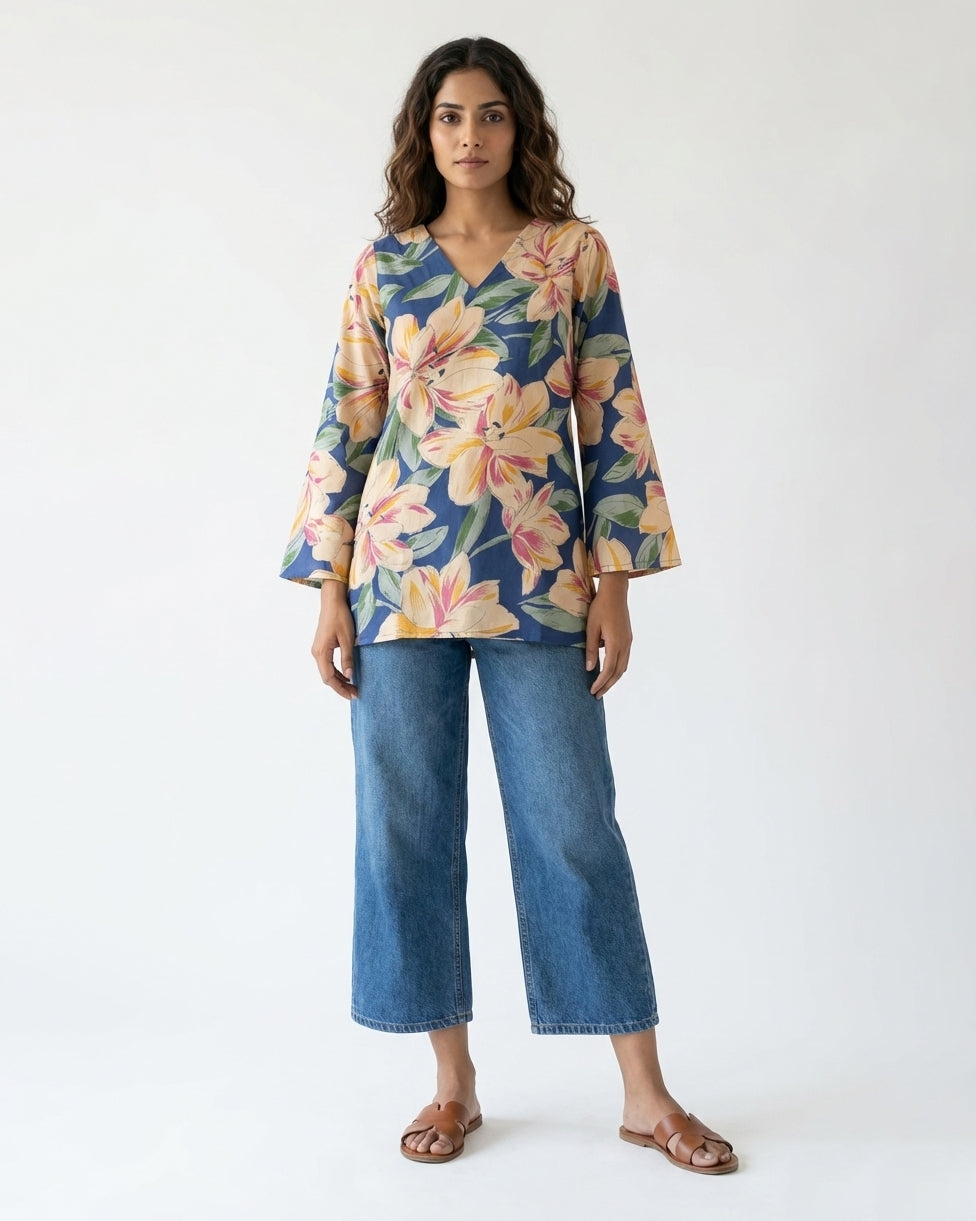 Floral Short kurta