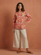 Floral Short Kurta