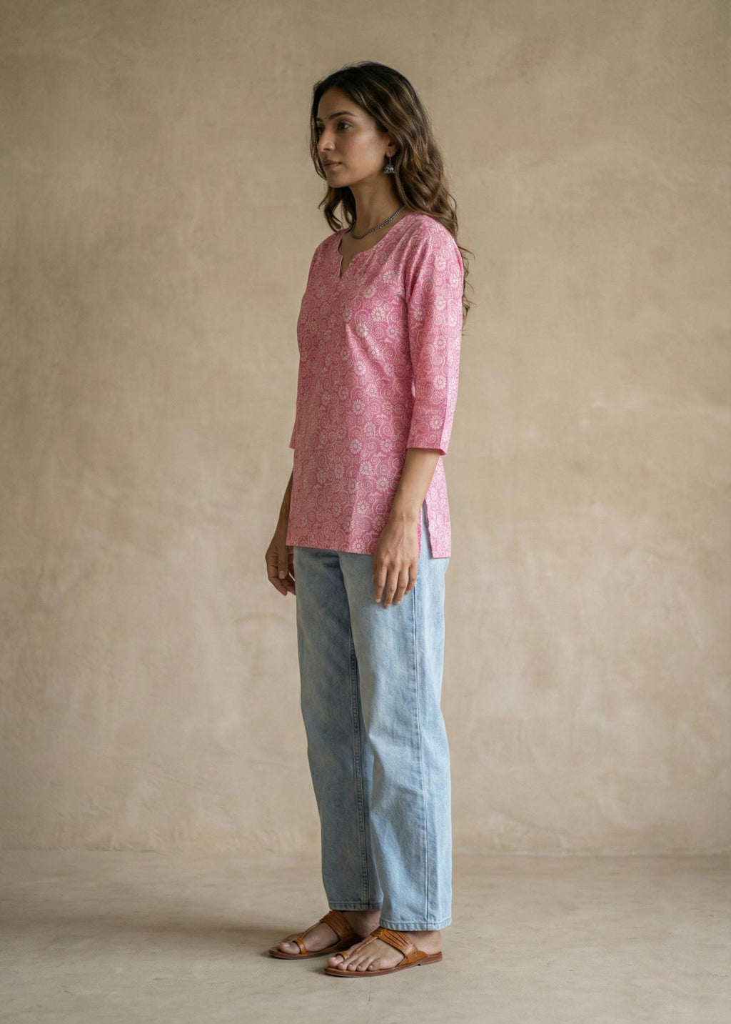 Floral Short Kurta
