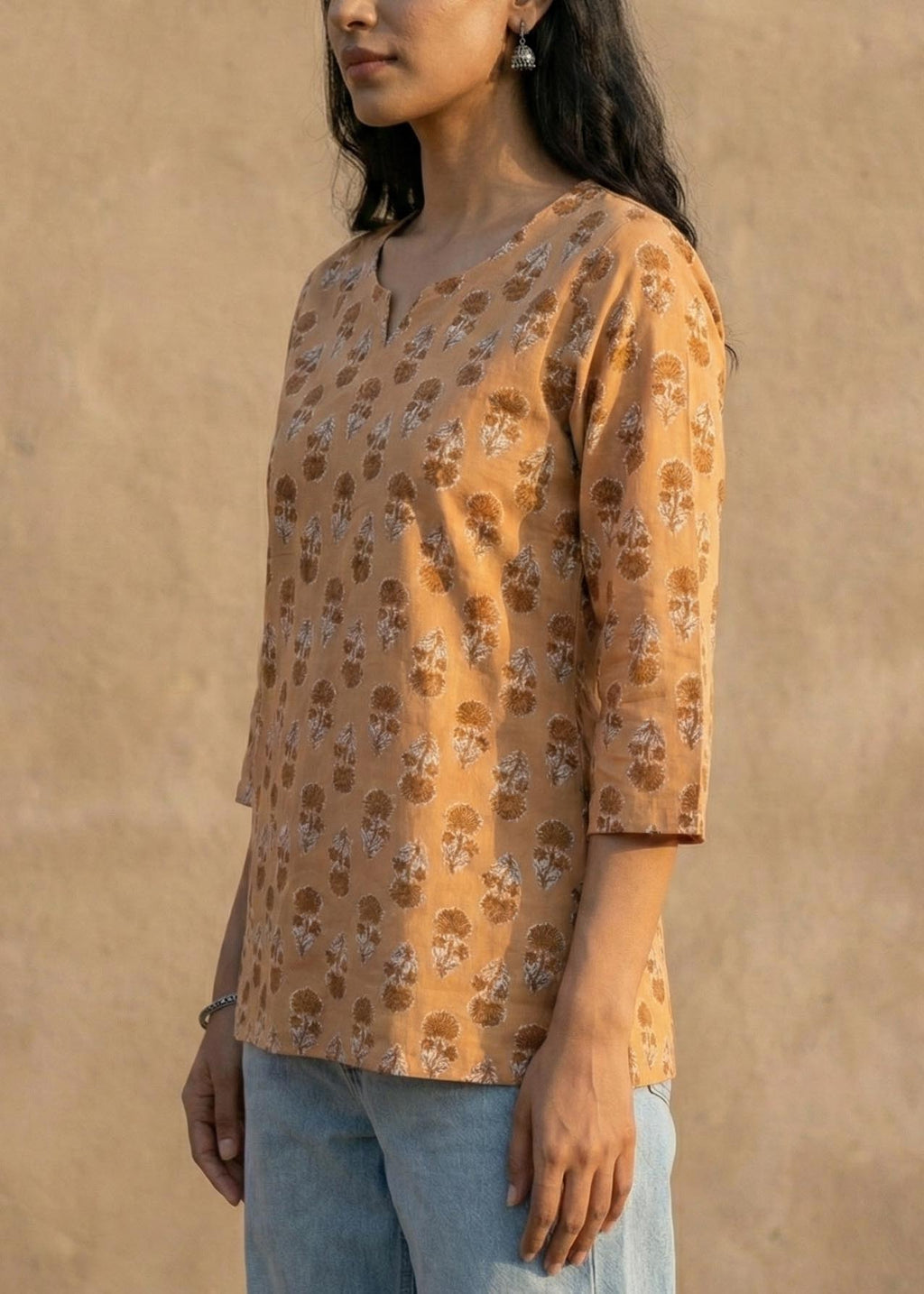 Floral Short Kurta