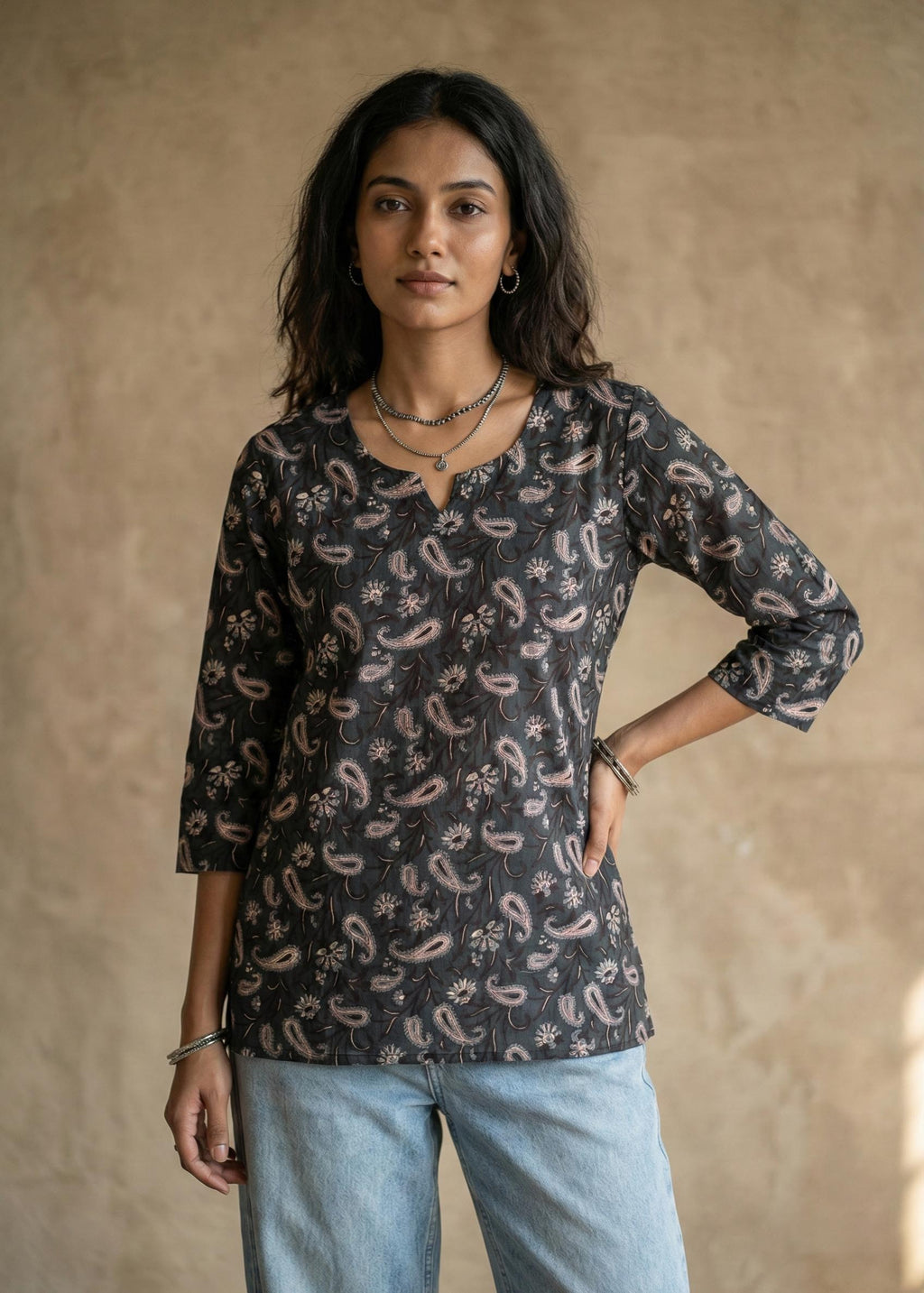 Paisley Short Kurta